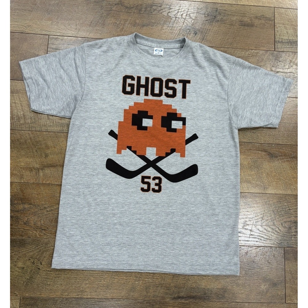 Philadelphia Flyers Pacman Ghost Shayne Gostisbehere #53 Tee Grey Large